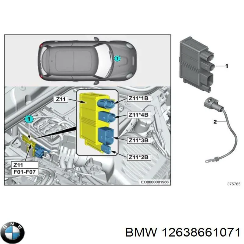 Modulo de control inyeccion de combustible (ECU) para BMW 3 (F30, F80)