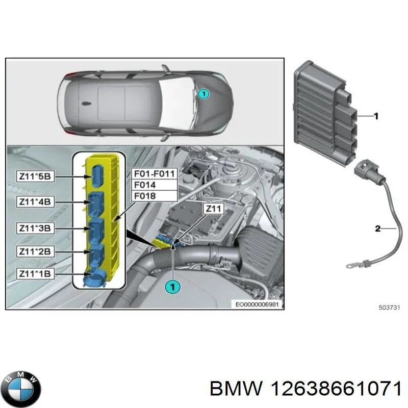 Módulo de control de inyección de combustible (ECU) BMW 12638661071 precio, desde 78,41 EUR