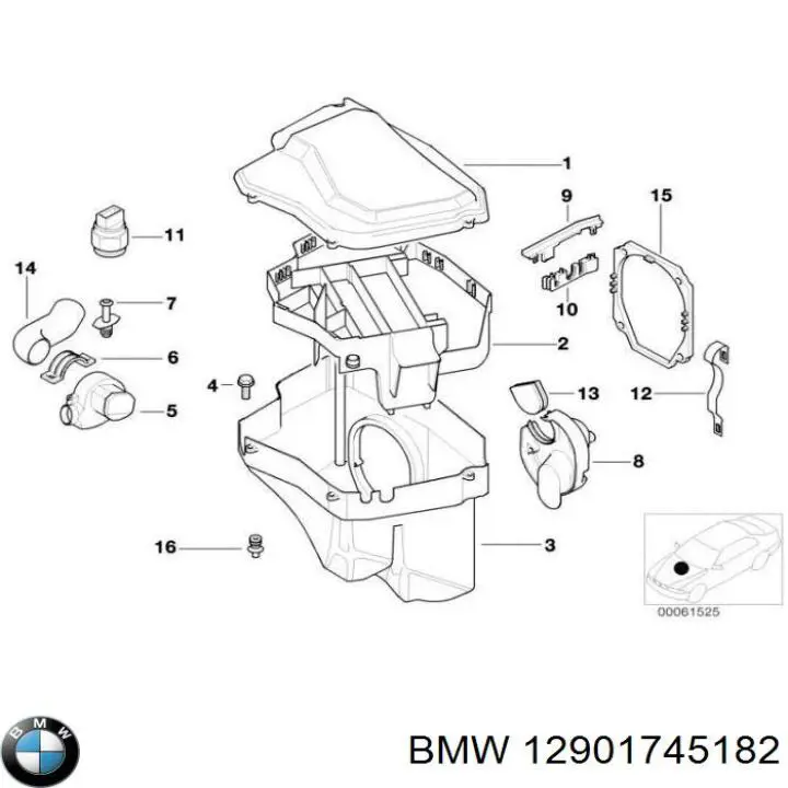 Comprar 12901745182 BMW Ventilador del compartimiento del módulo de control