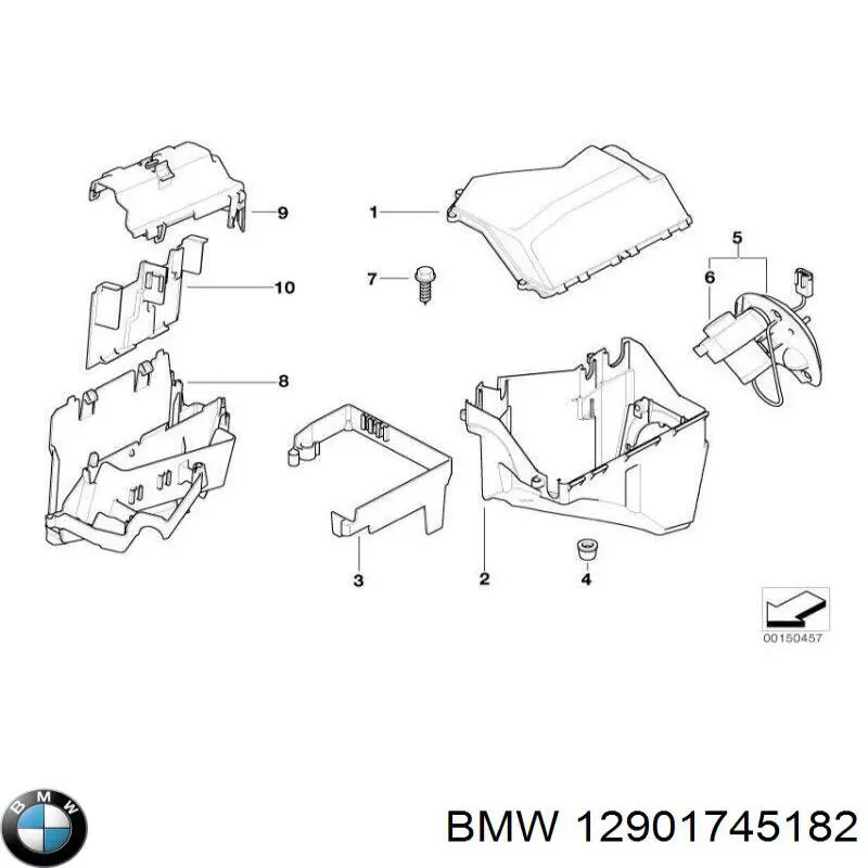 12901745182 BMW ventilador de aspiración, aire habitáculo