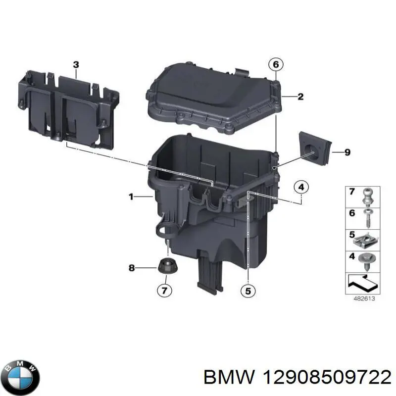 Carcasa de la caja de fusibles BMW 12908509722 precio, desde 68,27 EUR