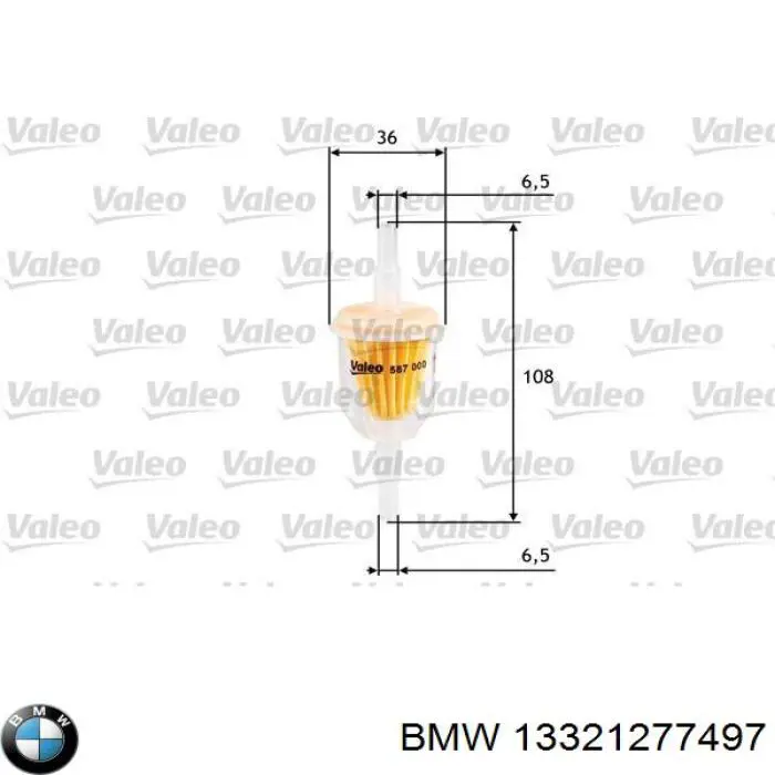 Filtro combustible BMW 13321277497 precio, desde 1,90 EUR
