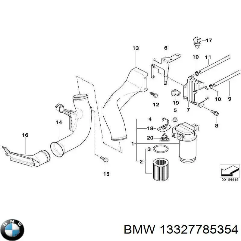 Comprar 13327785354 BMW Sensor de presión del colector de admisión