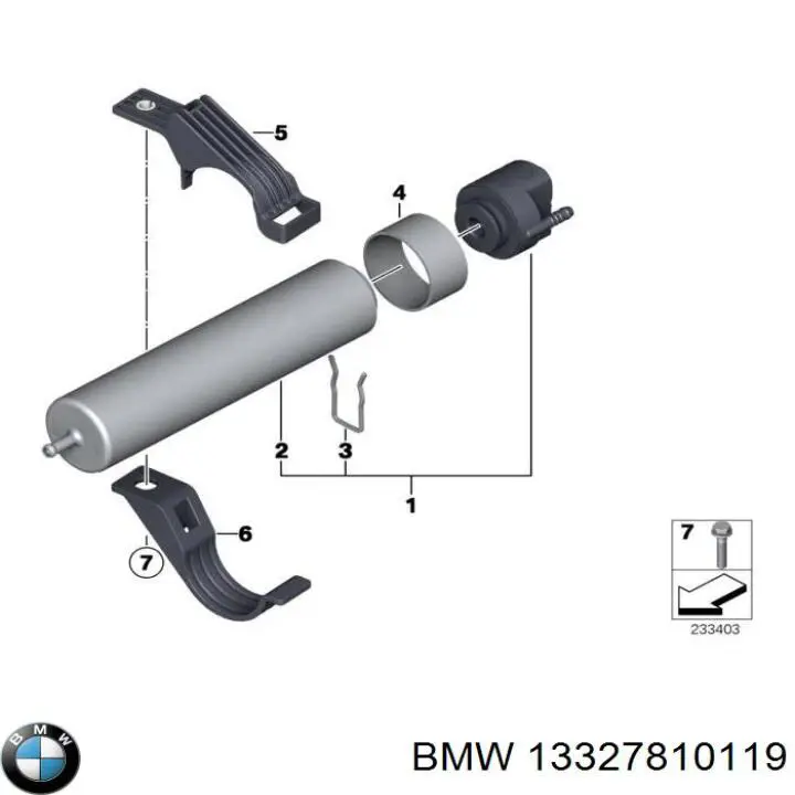 13328572517 BMW Calentador de combustible