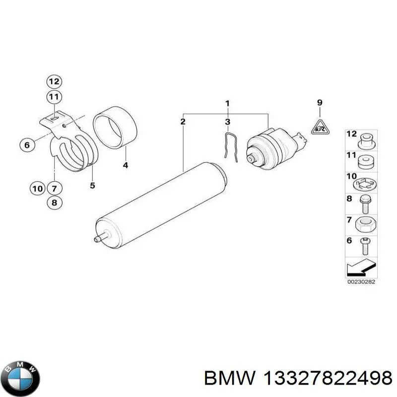 13327822498 BMW Filtro de gasolina