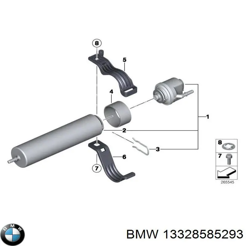 Comprar 13327792258 BMW Junta de la carcasa del filtro de combustible