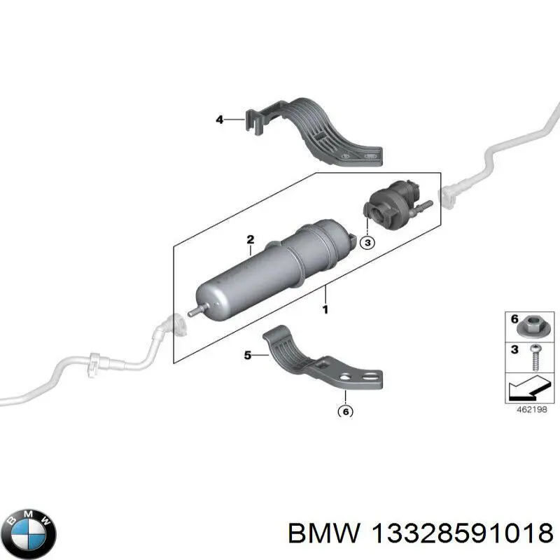 13328591018 BMW filtro de combustible