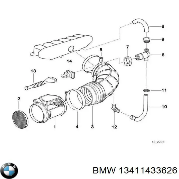 13411726209 BMW válvula de mando de ralentí
