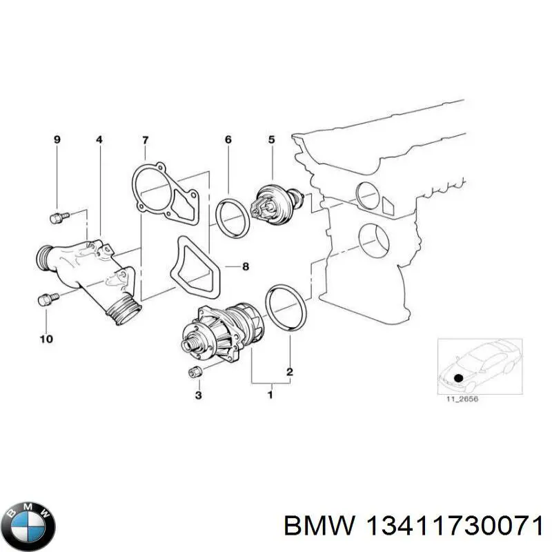 Comprar 13411730071 BMW Bomba de agua para motor
