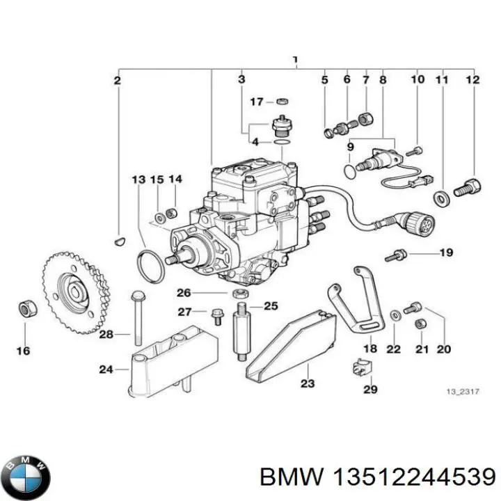 13512244539 BMW Bomba de inyección