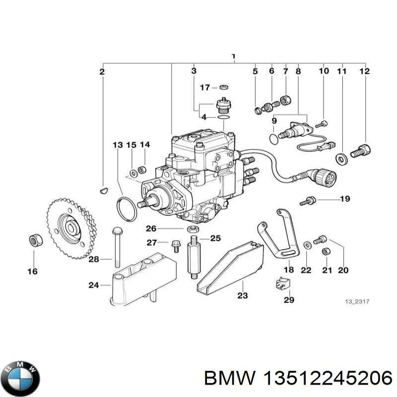 13512245206 BMW bomba de alta presión