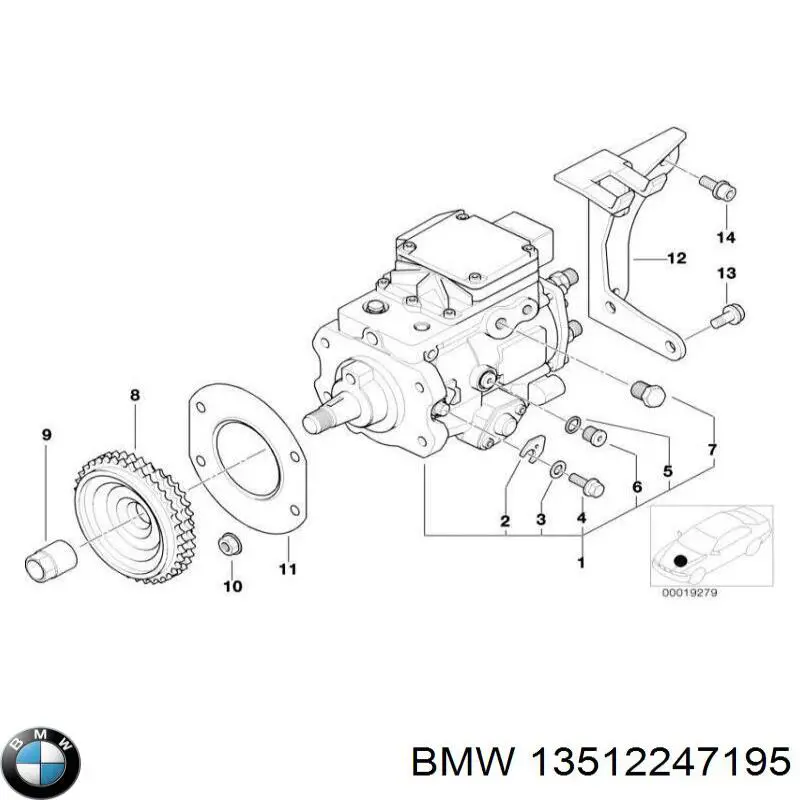 Comprar 13512247195 BMW Junta de la bomba de inyección de alta presión