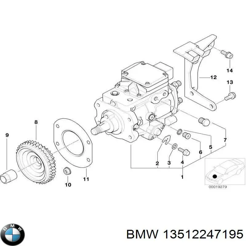 Junta de la bomba de inyección de alta presión BMW 13512247195 precio, desde 3,95 EUR