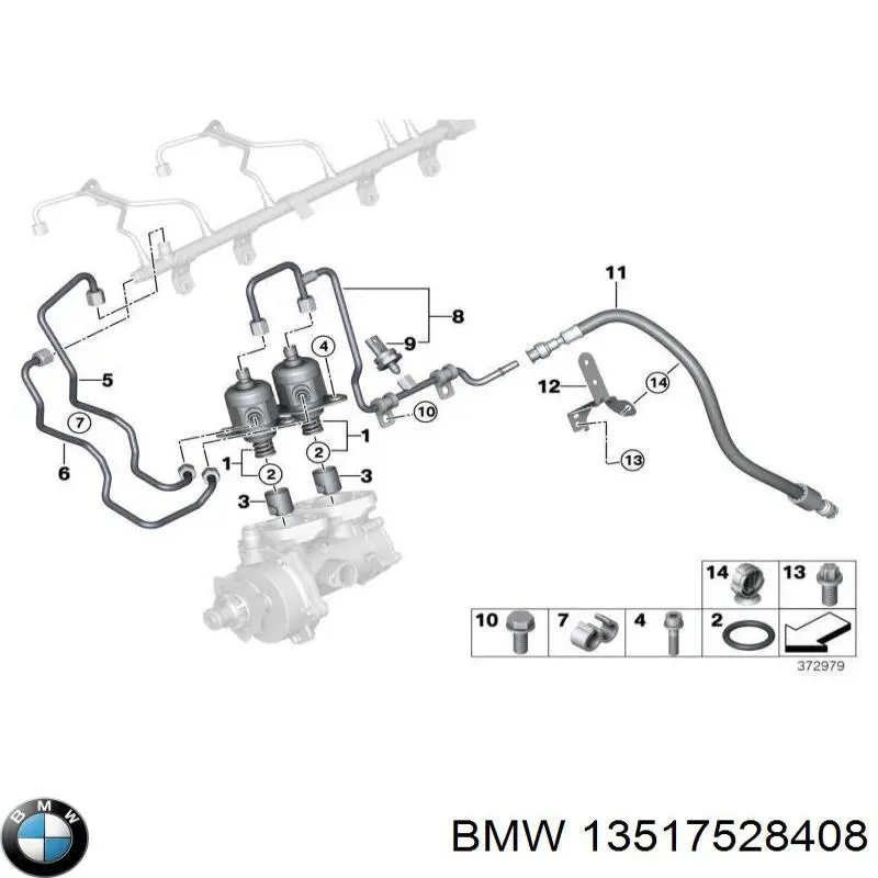 13517593024 BMW junta, tapa de tubo de llenado de aceite