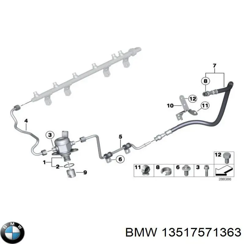 Junta de tapa del tubo de llenado de aceite 13517571363 BMW