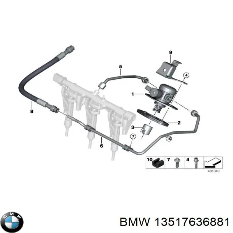 Bomba de inyección para MINI Cooper (F55)