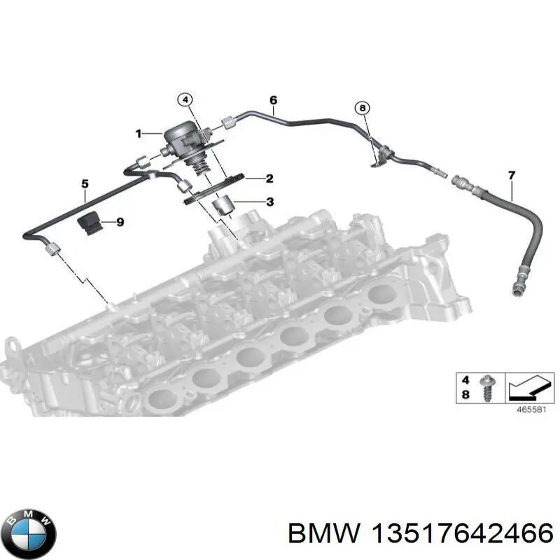 13517642466 BMW bomba de alta presión