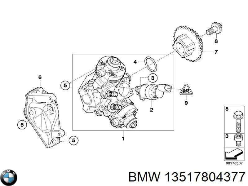 Junta de tapa del tubo de llenado de aceite BMW 13517804377 precio, desde 7,73 EUR