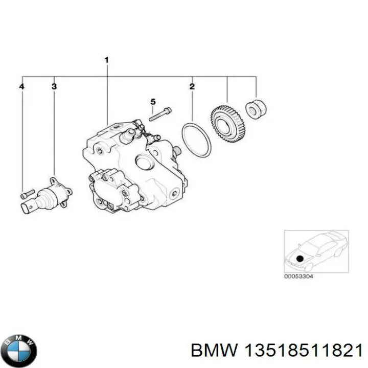 Bomba de alta presión de combustible BMW 13518511821 precio, desde 68,24 EUR