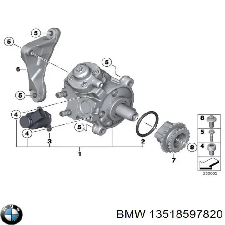 Bomba de alta presión de combustible BMW 13518597820 precio, desde 825,16 EUR