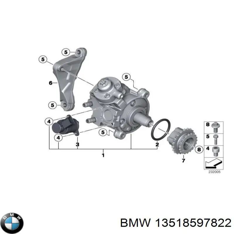 13517823469 BMW bomba de alta presión