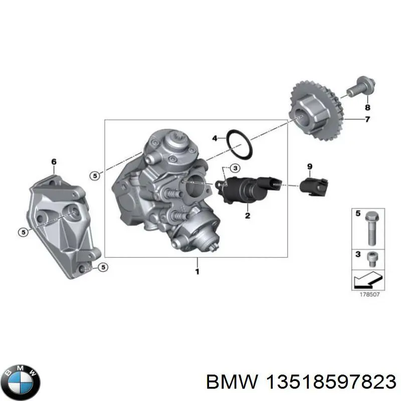 13518597823 BMW bomba de alta presión