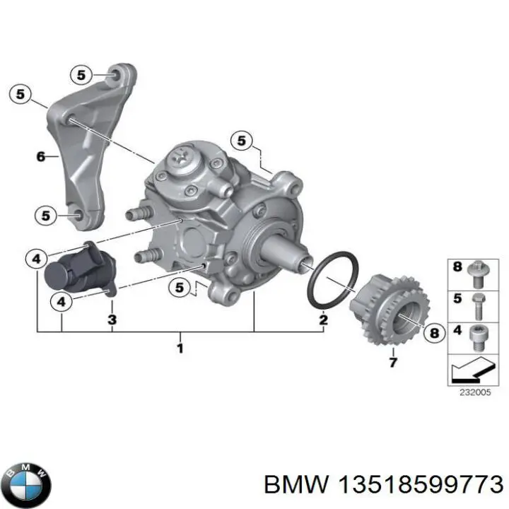 Bomba de alta presión de combustible BMW 13518599773 precio, desde 36,30 EUR