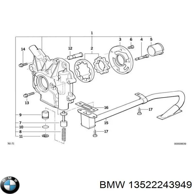 Tensor inferior de la cadena de distribución BMW 13522243949 precio, desde 42,38 EUR