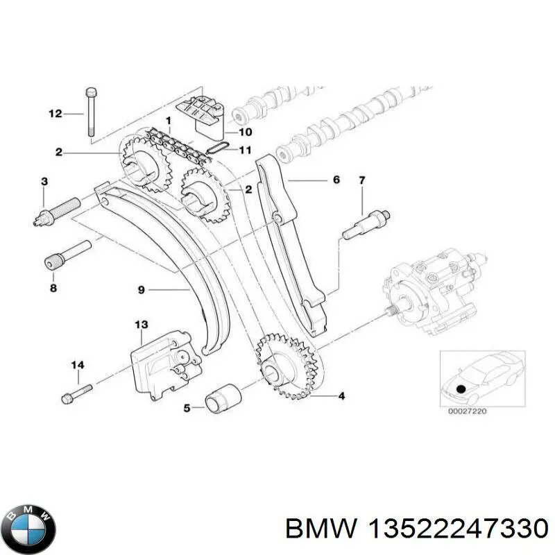 Guía del tensor de la cadena de distribución Land Rover PRF100040L precio, desde 12,69 EUR