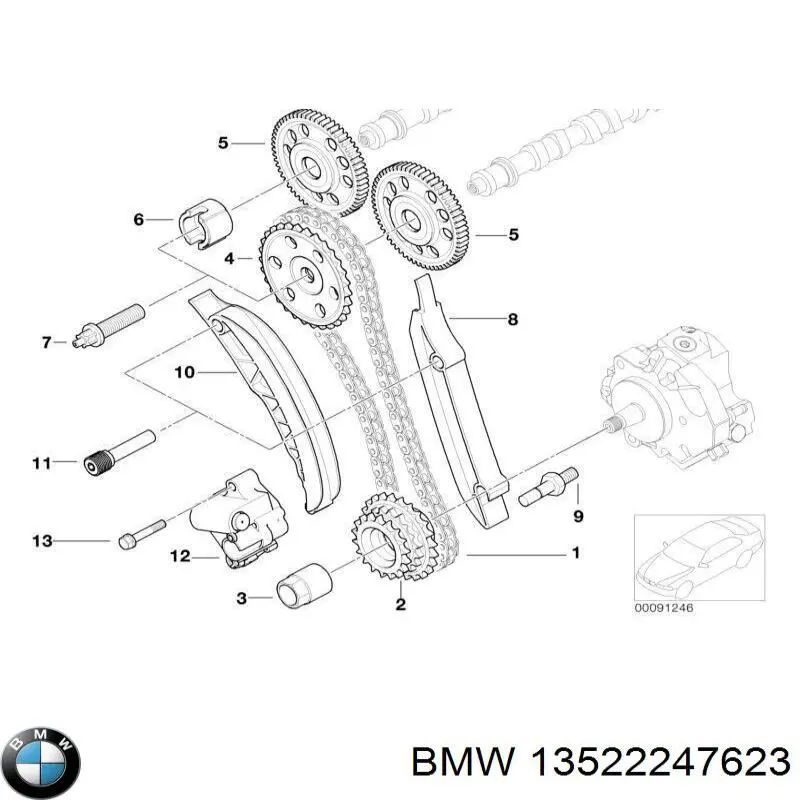  BMW 13522247623 precio, desde 11,39 EUR