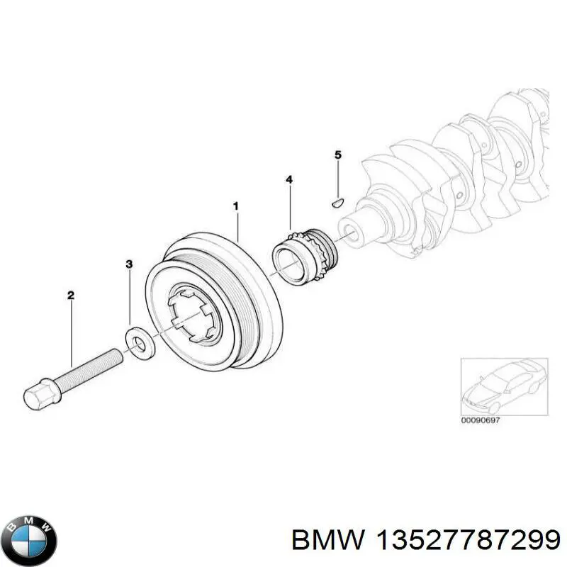 Tensor de cadena de distribución 13527787299 BMW