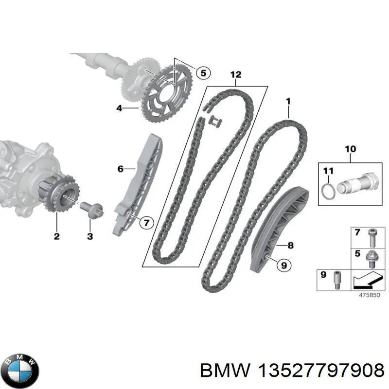 Eje tensor de correa de transmisión BMW 13527797908 precio, desde 4,37 EUR