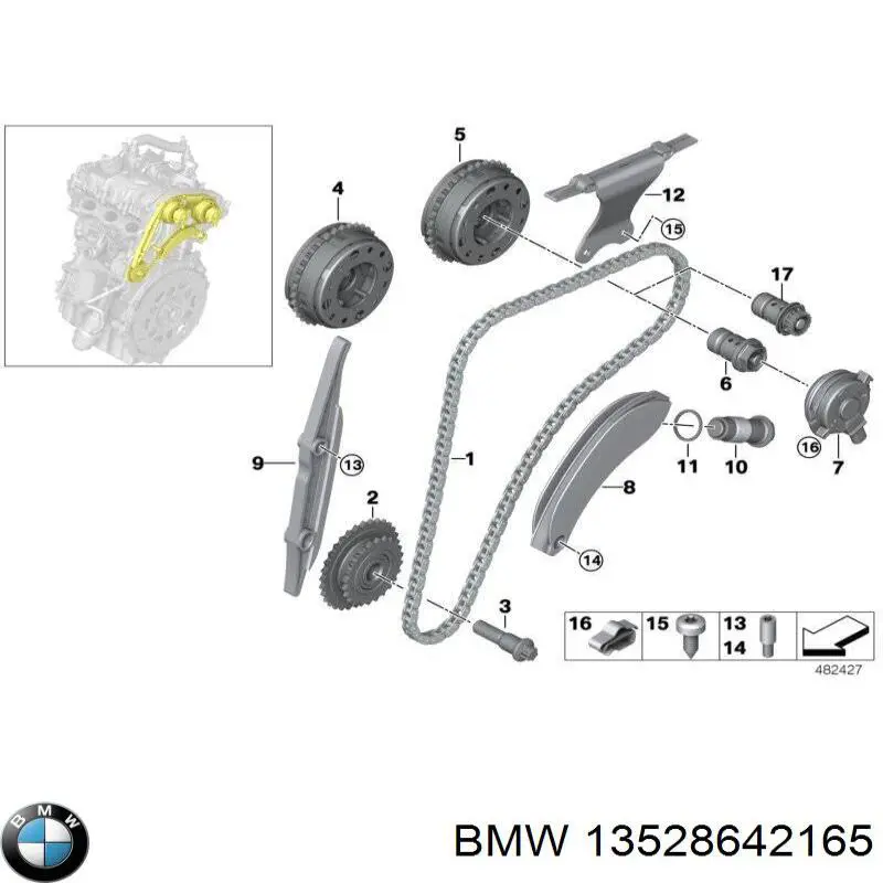 Comprar 13528642165 BMW Piñón del árbol de levas