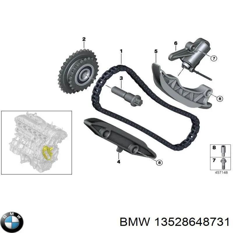 13528648731 BMW cadena de distribución