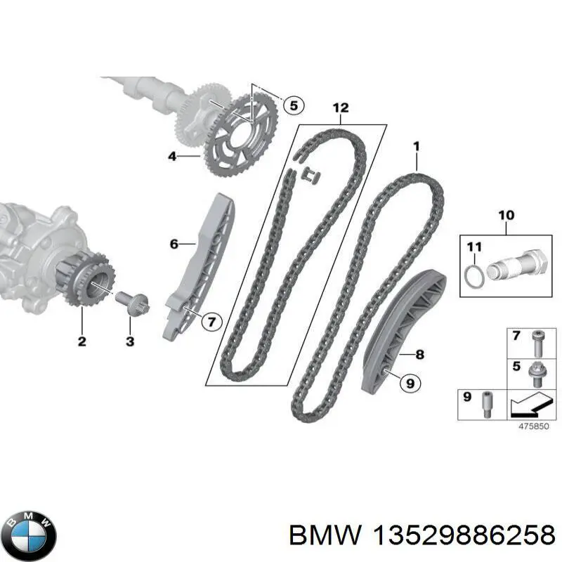 Comprar 13529886258 BMW Cadena de la bomba de alta presión