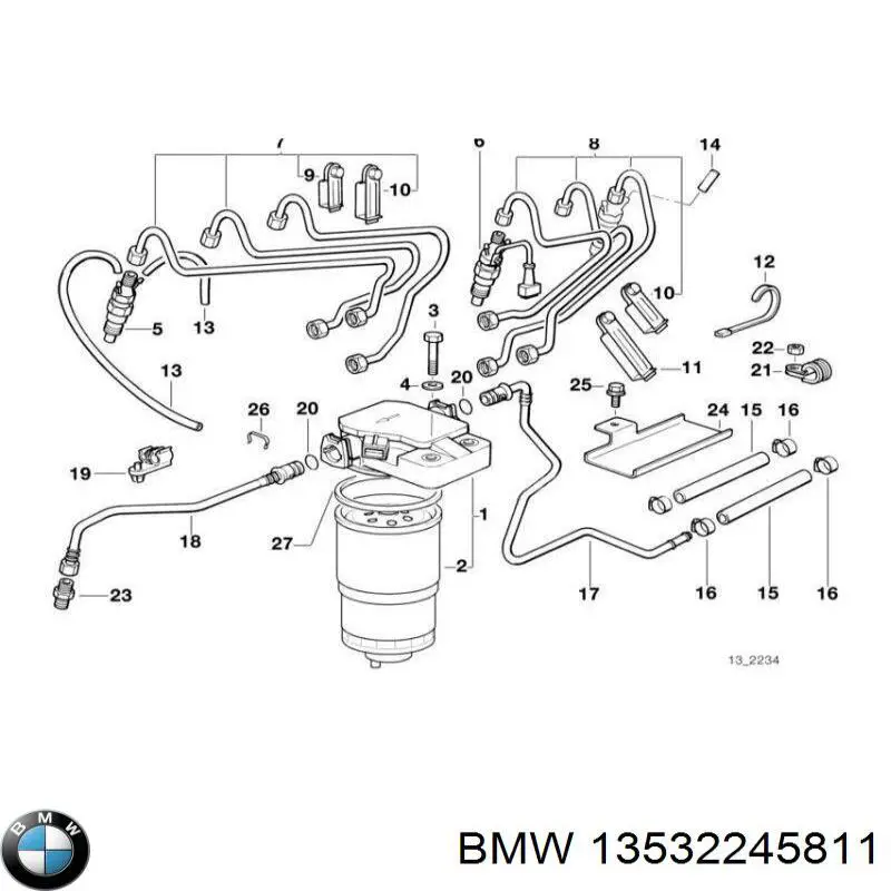 13532245811 BMW inyector