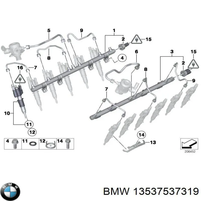 Comprar 13537537319 BMW Sensor de presión de combustible