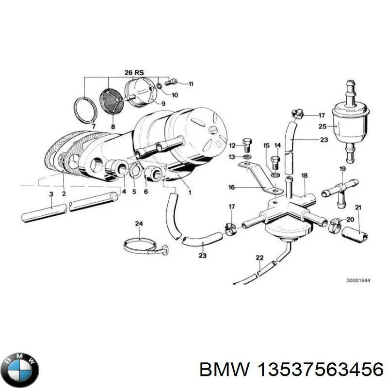 Comprar 13537563456 BMW Tubería de retorno de combustible de los inyectores