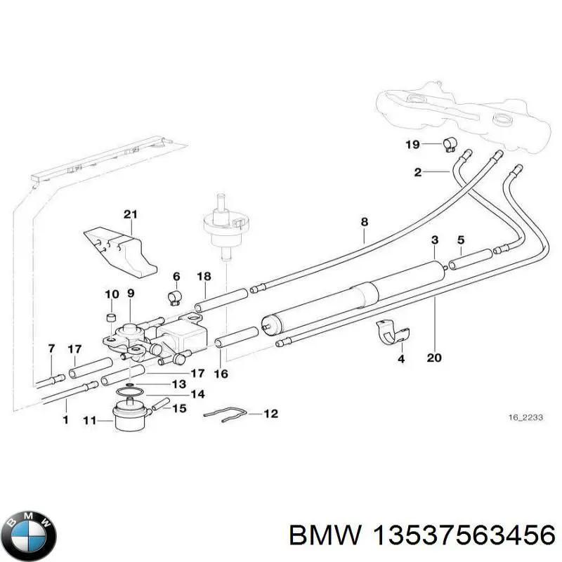Tubería de retorno de combustible de los inyectores BMW 13537563456 precio, desde 3,09 EUR