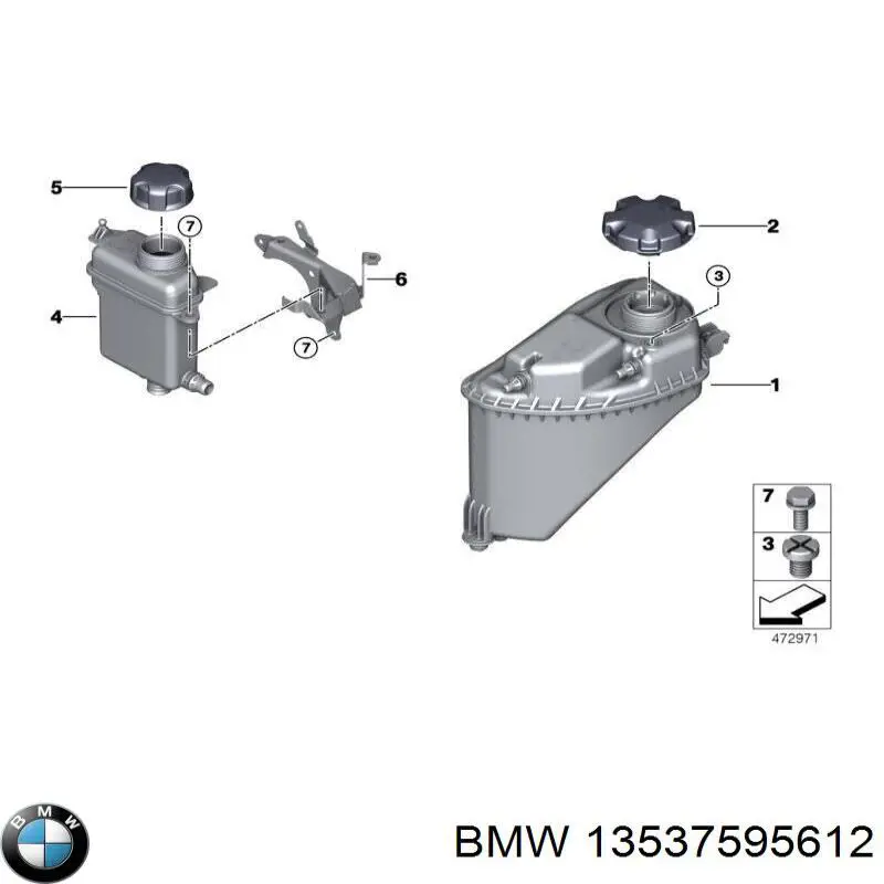 13537595612 BMW tubo de combustible atras de las boquillas