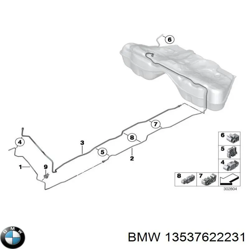 13537622231 BMW Sensor de presión de combustible
