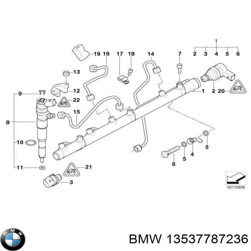 Comprar 13537787236 BMW Junta de inyectores