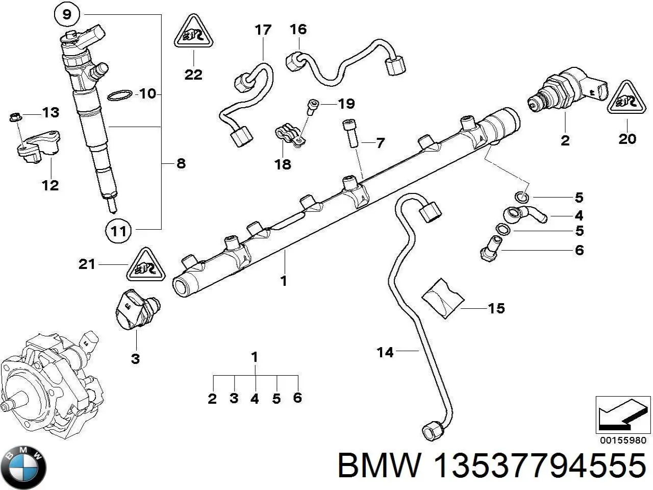 Comprar 13537794555 BMW Inyector