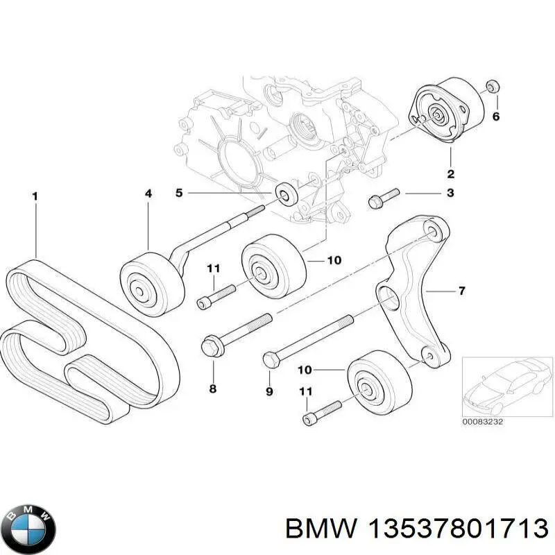 Comprar 13537801713 BMW Tuerca del colector de escape