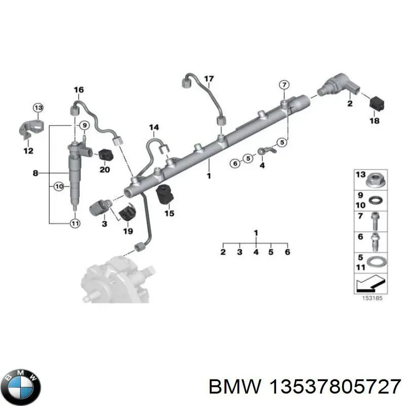 Rampa de combustible 0445216015 Bosch