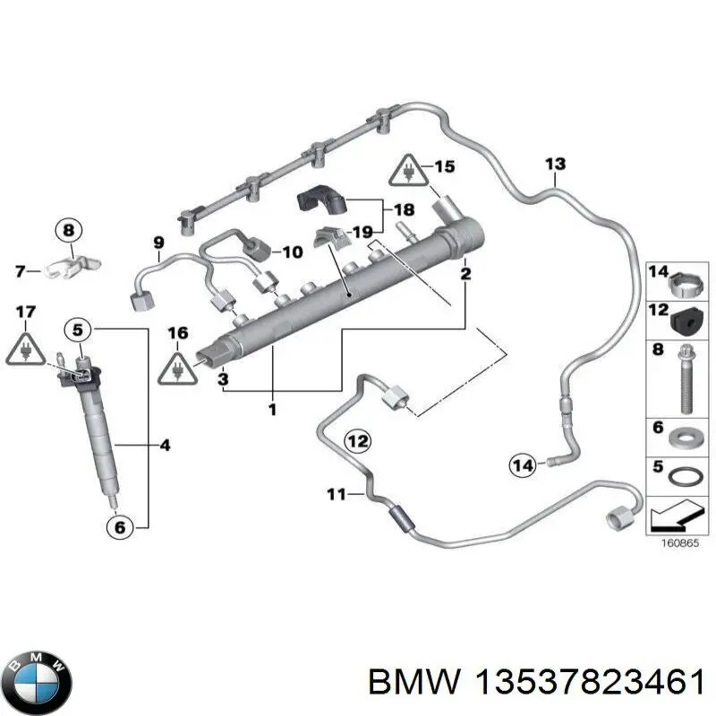 13537823461 BMW inyector