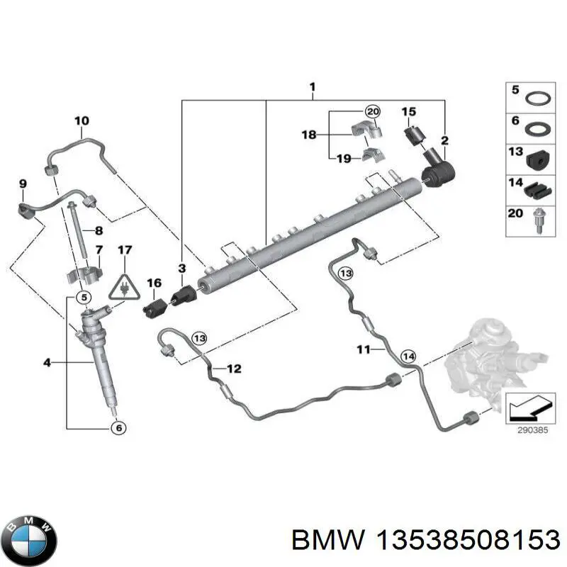 13538508153 BMW inyector