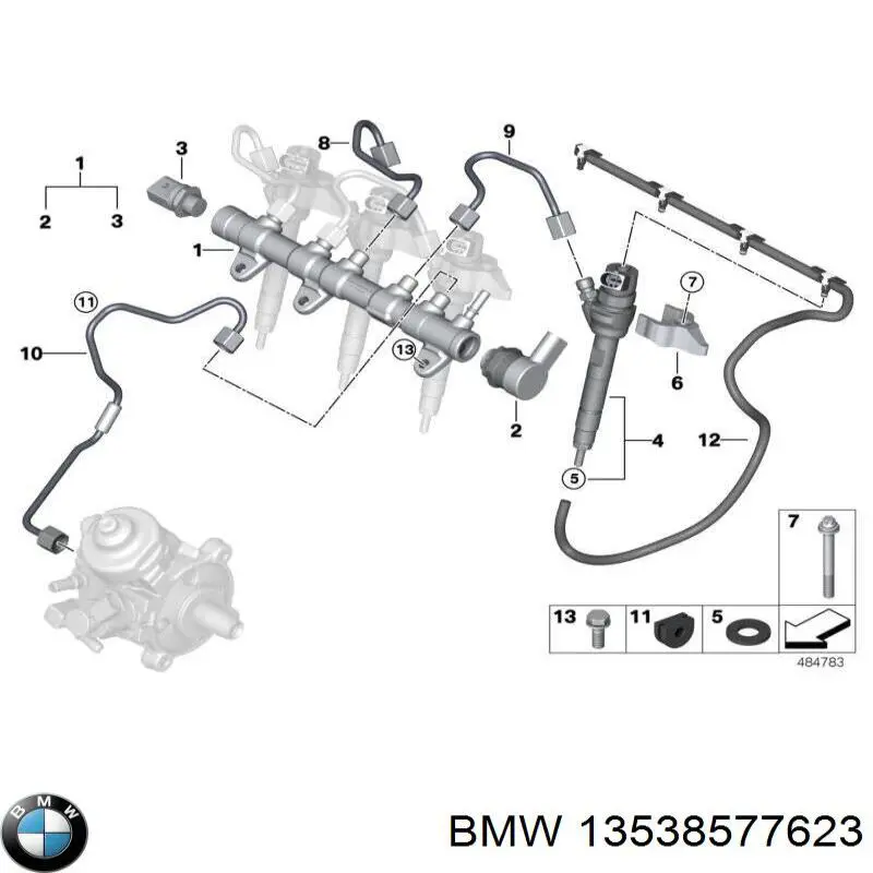 Comprar 13538577623 BMW Sensor de presión de combustible
