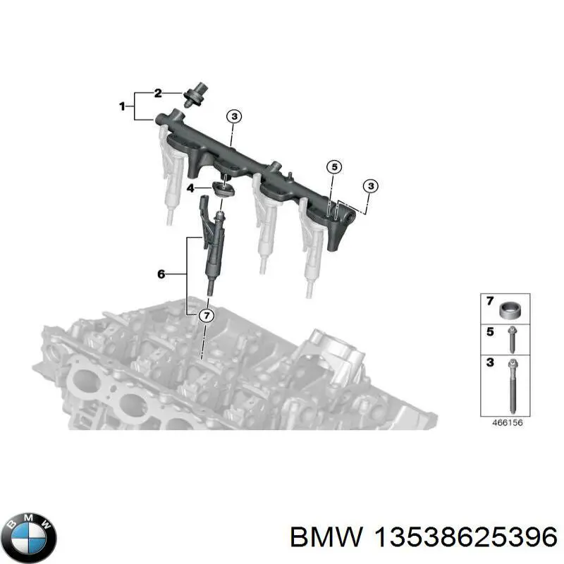 13538625396 BMW inyector