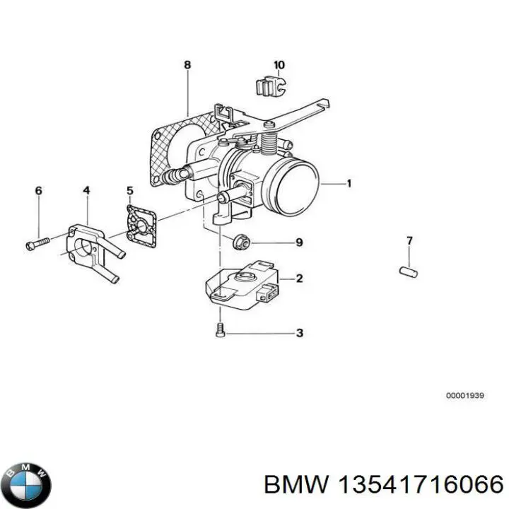 Mariposa de admisión para BMW 3  E30